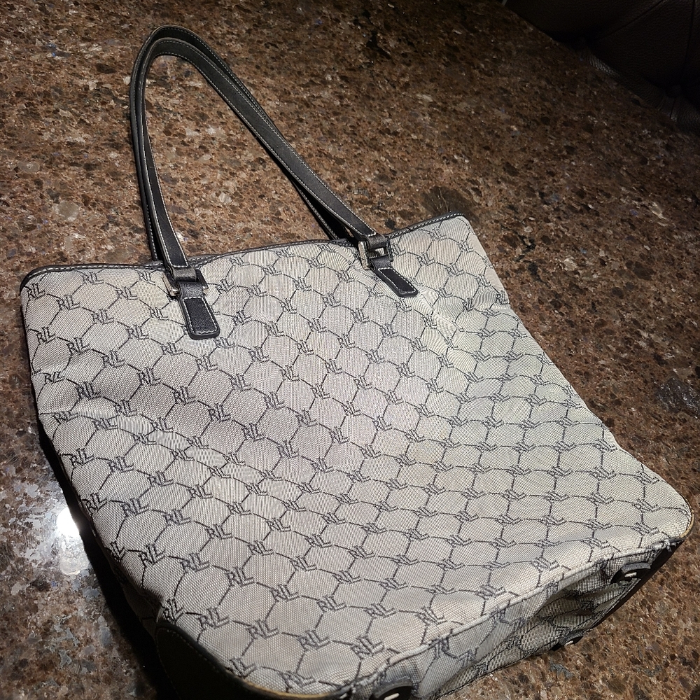 Lauren Ralph Lauren Rll Monogram tote - Picture 3 of 9